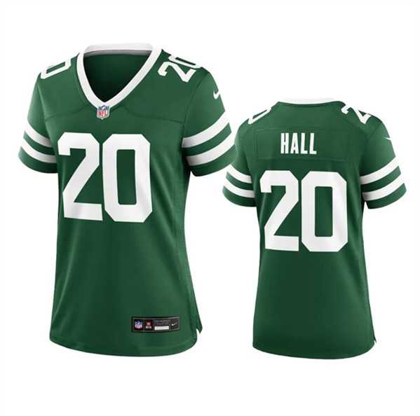 Women%27s New York Jets #20 Breece Hall Green 2024 Stitched Jersey Dzhi->women nfl jersey->Women Jersey